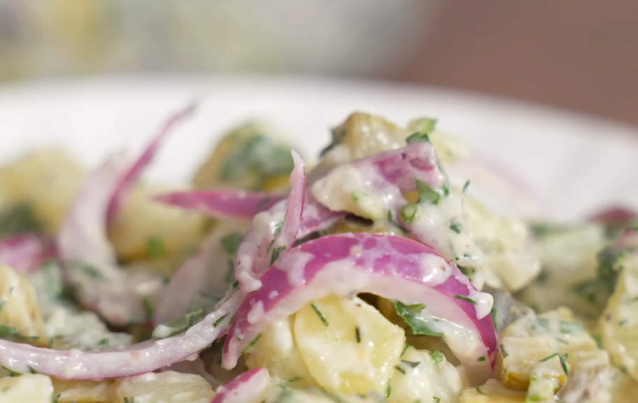Новый рецепт: Немецкий картофельный салат — Eda.Video