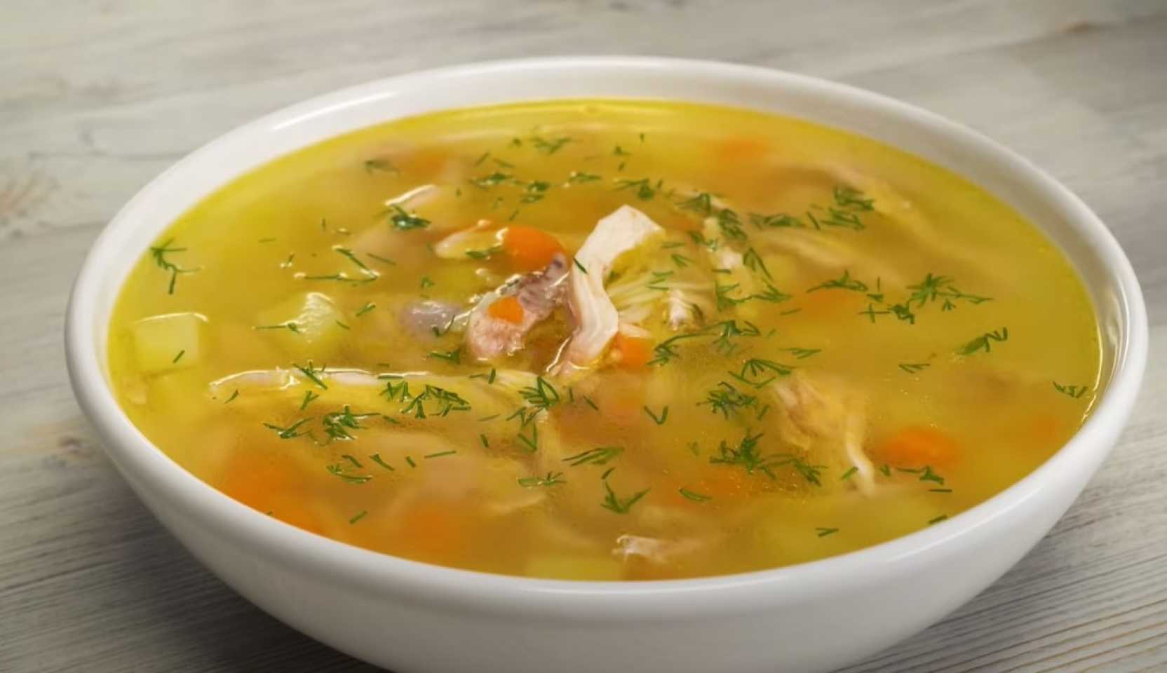 Изображение блюда: Классический куриный суп с вермишелью — Eda.Video