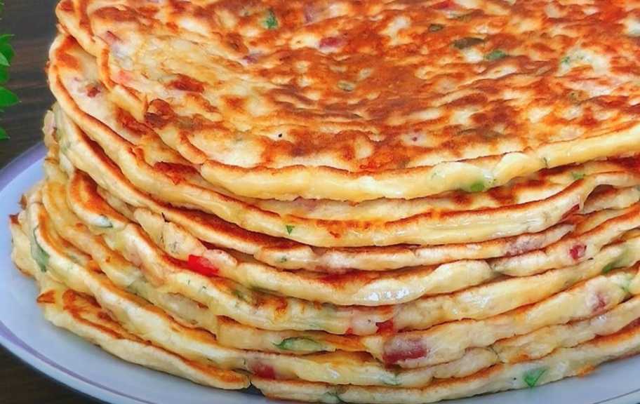 Рецепт: Лепешки с овощами и зеленью