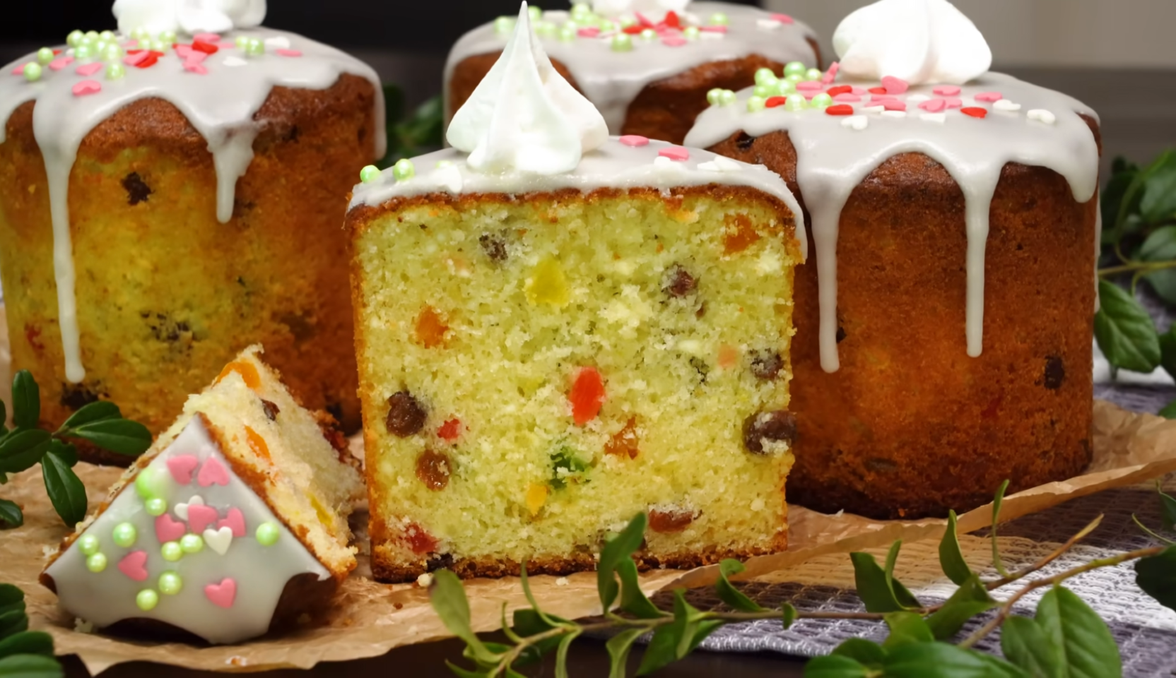 Изображение блюда: Творожный кулич на Пасху — Eda.Video