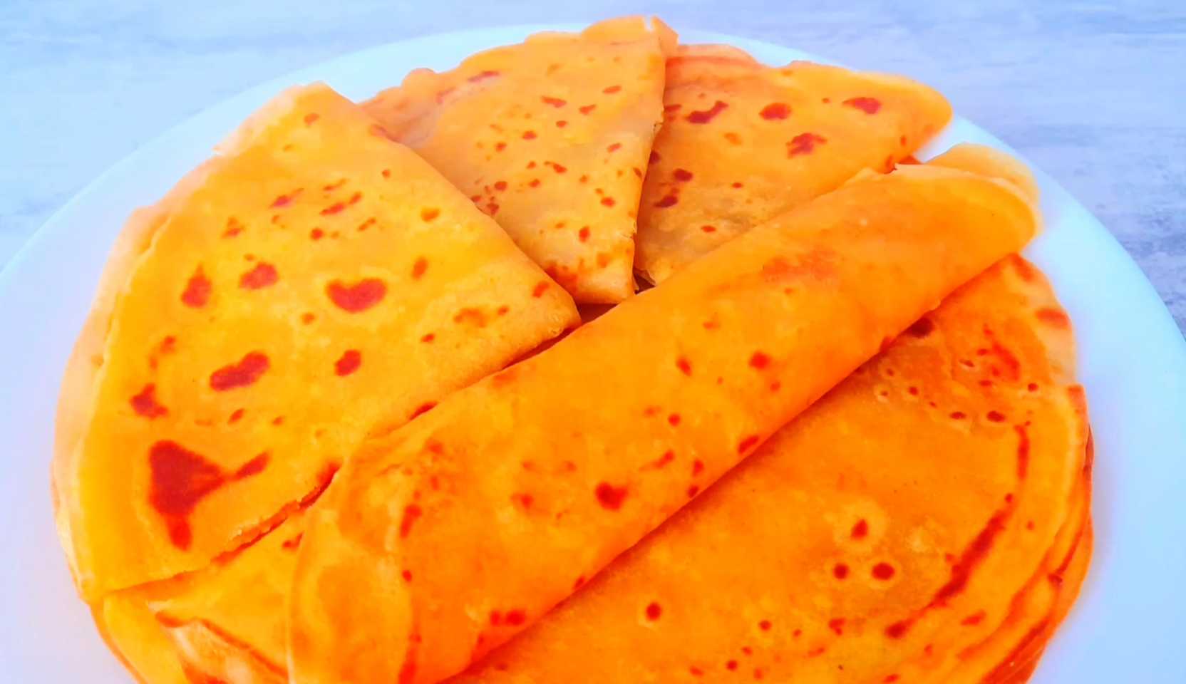 Изображение блюда: Постные тыквенные блины — Eda.Video