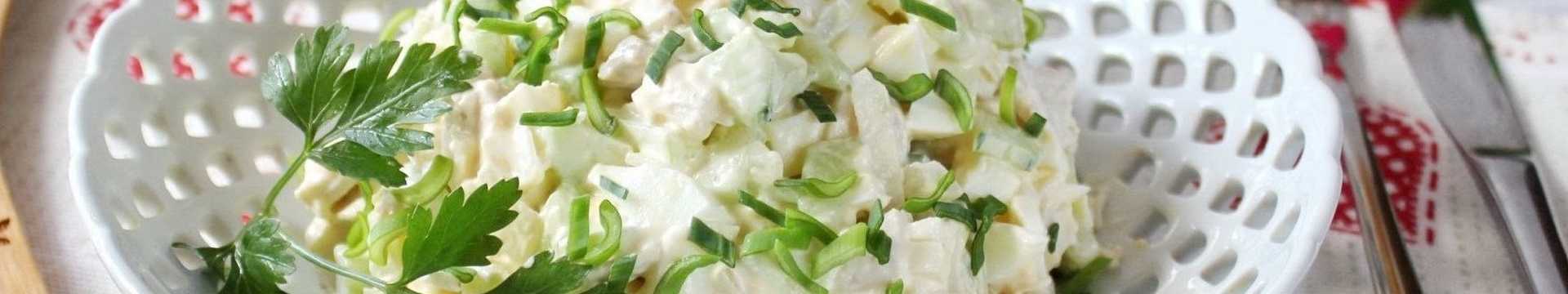 Оливье с курицей и йогуртом — Eda.Video