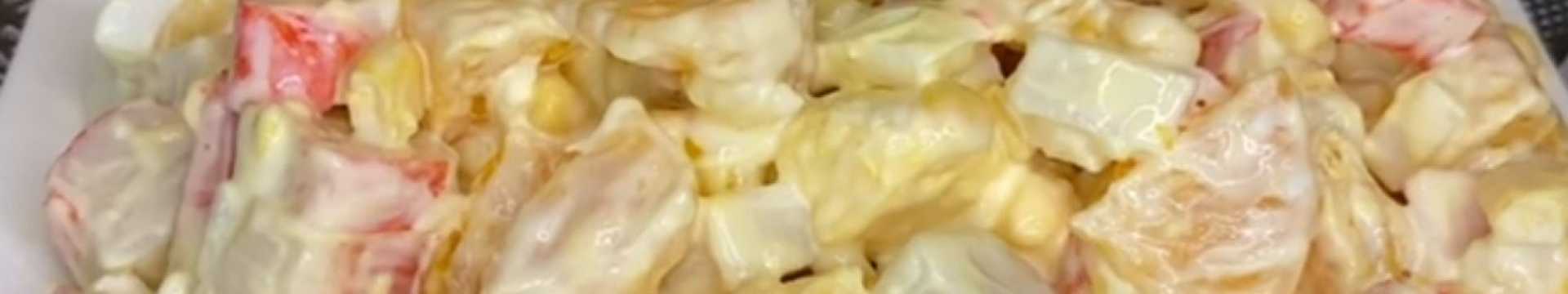 Крабовый салат с мандаринами — Eda.Video