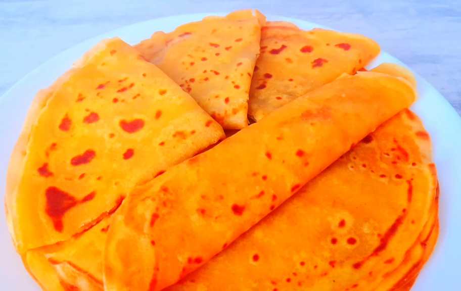 Новый рецепт: Постные тыквенные блины — Eda.Video