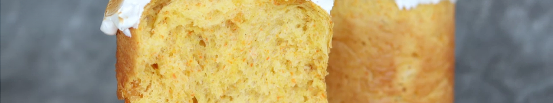 Морковный кулич с апельсиновыми цукатами и итальянской меренгой — Eda.Video