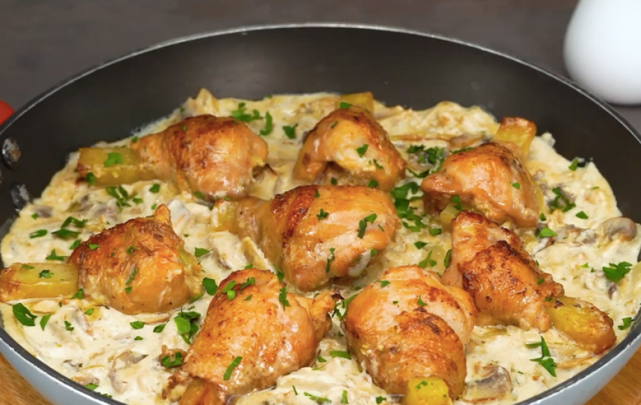 Новый рецепт: Куриные ножки, фаршированные картофелем — Eda.Video