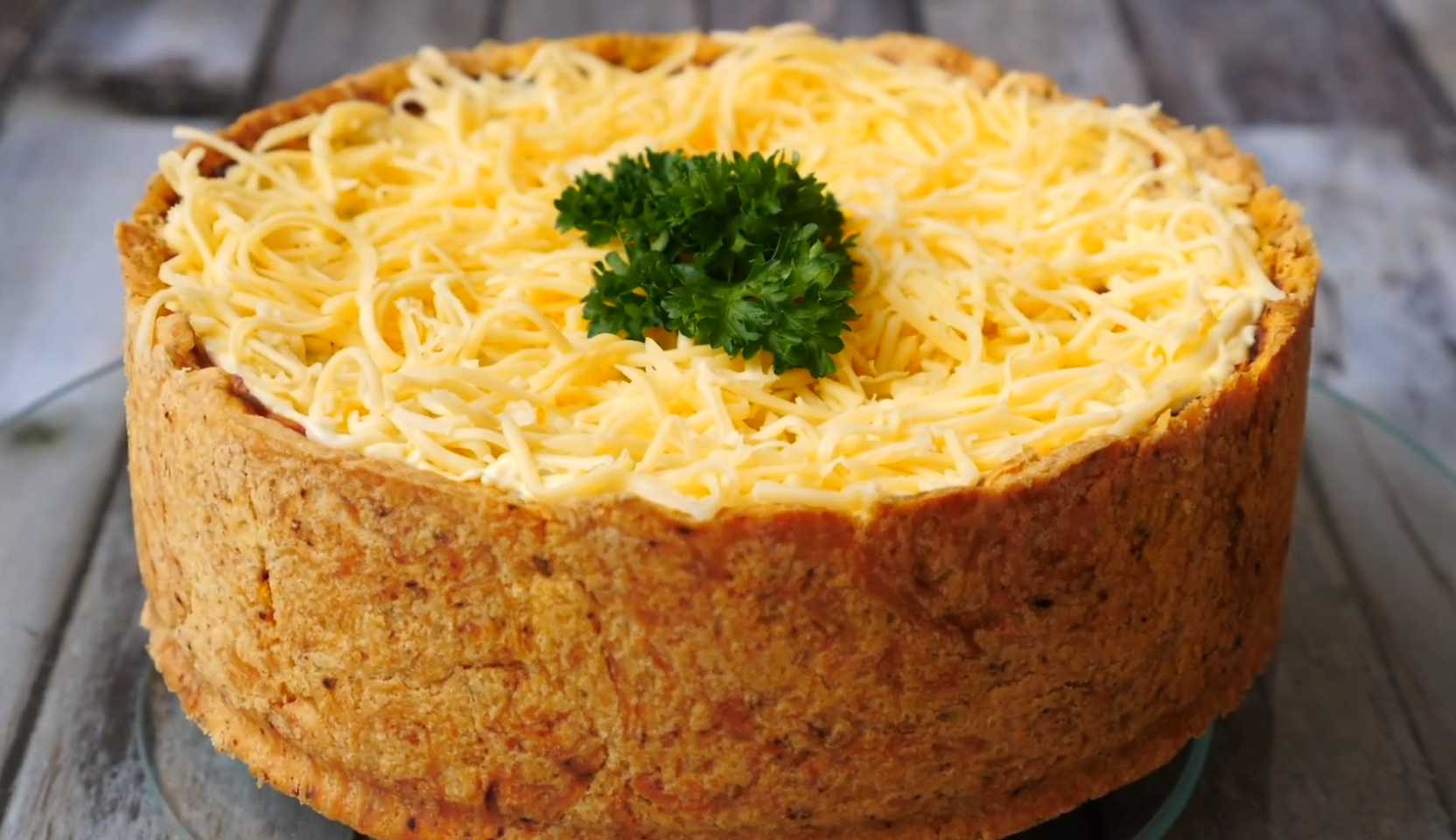 Изображение блюда: Пирог с куриными сердечками — Eda.Video