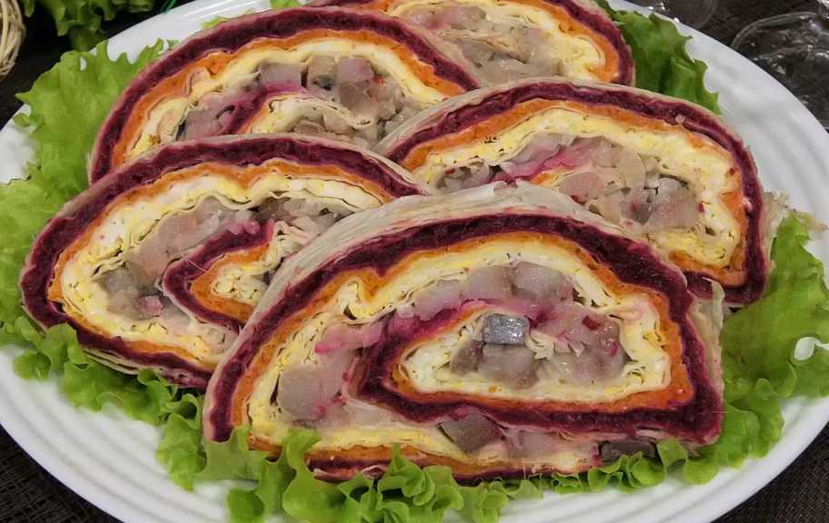 Новый рецепт: Селедка под шубой в лаваше — Eda.Video