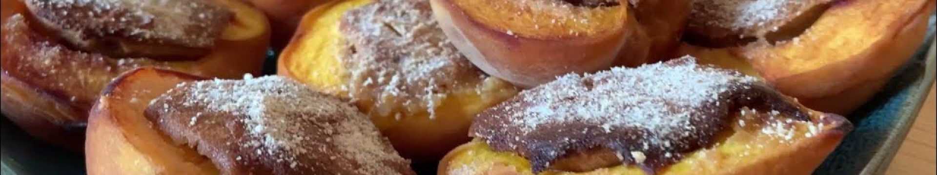 Запеченные персики по-итальянски — Eda.Video