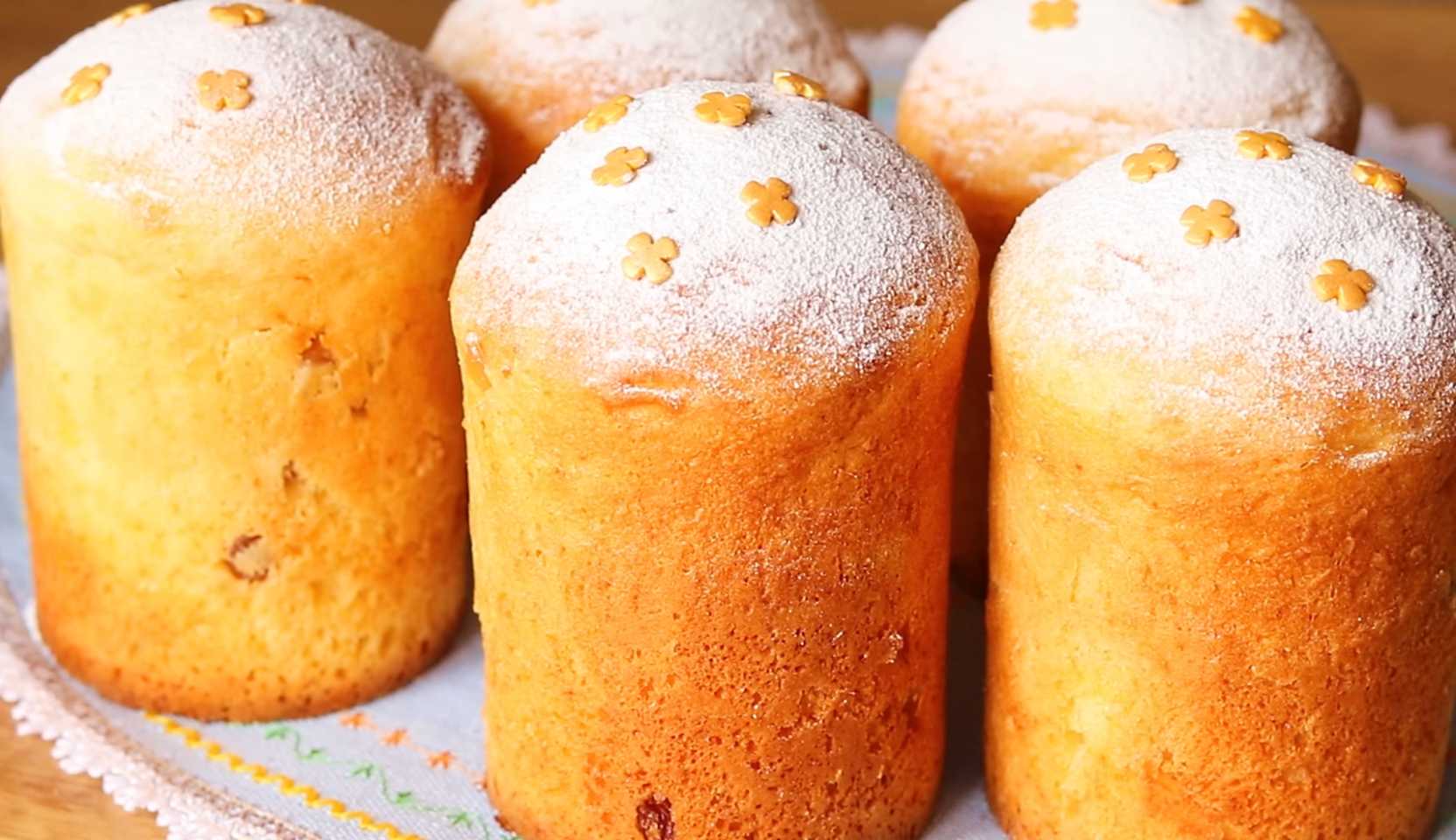 Изображение блюда: Кулич на кефире без дрожжей — Eda.Video