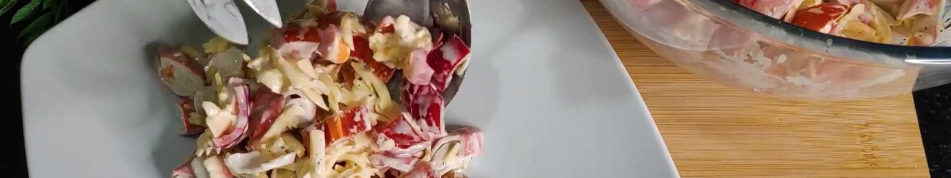 Крабовый салат с болгарским перцем — Eda.Video