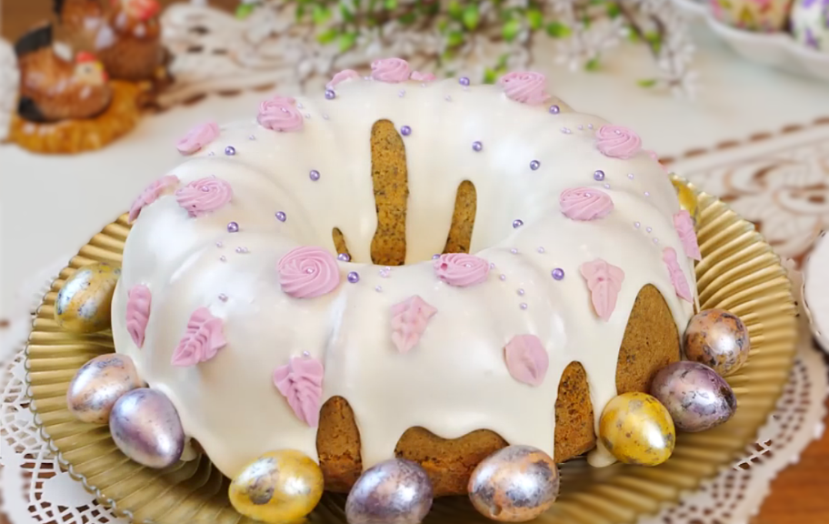 Рецепт: Глянцевая молочная глазурь для куличей