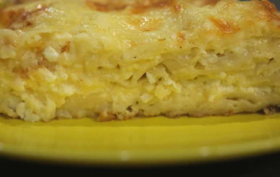 Рецепт: Ачма из лаваша с творогом и сыром