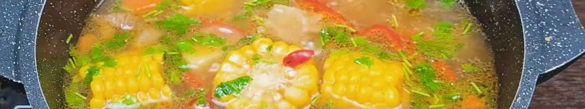 Суп с початками кукурузы — Eda.Video