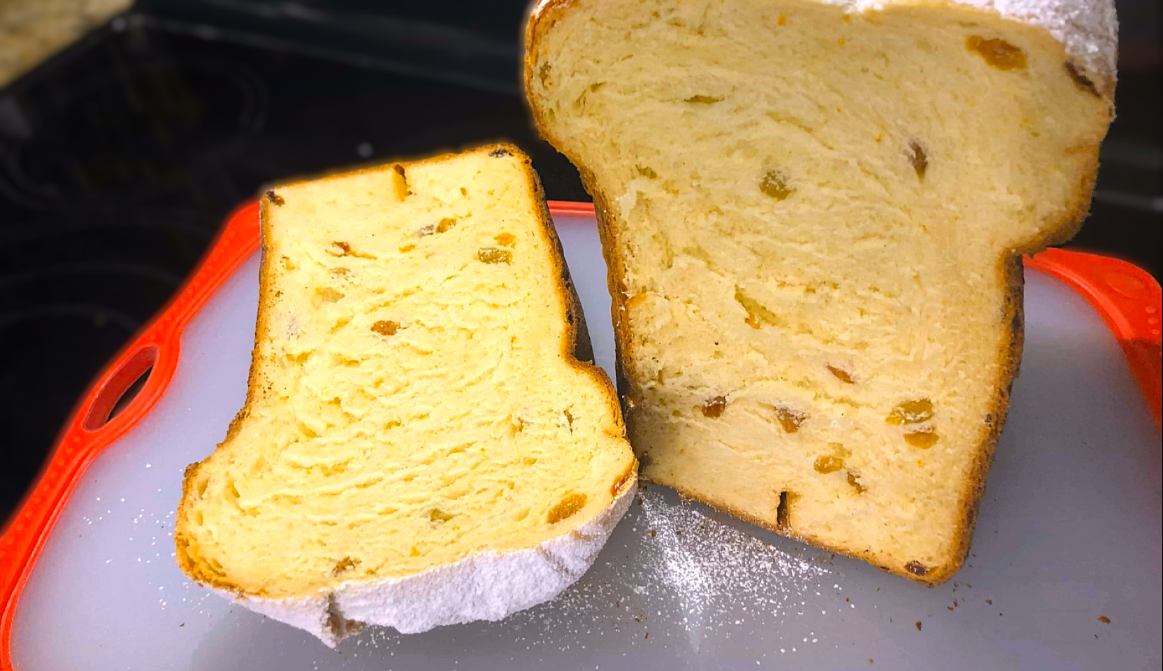 Изображение блюда: Кулич с изюмом в хлебопечке — Eda.Video