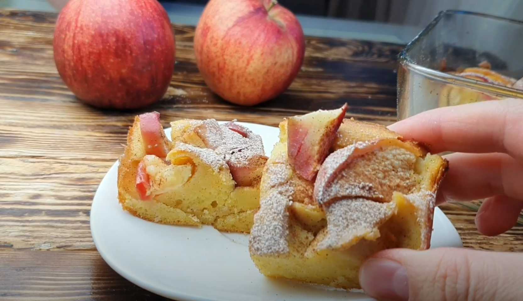 Изображение блюда: ПП шарлотка на кукурузной муке — Eda.Video