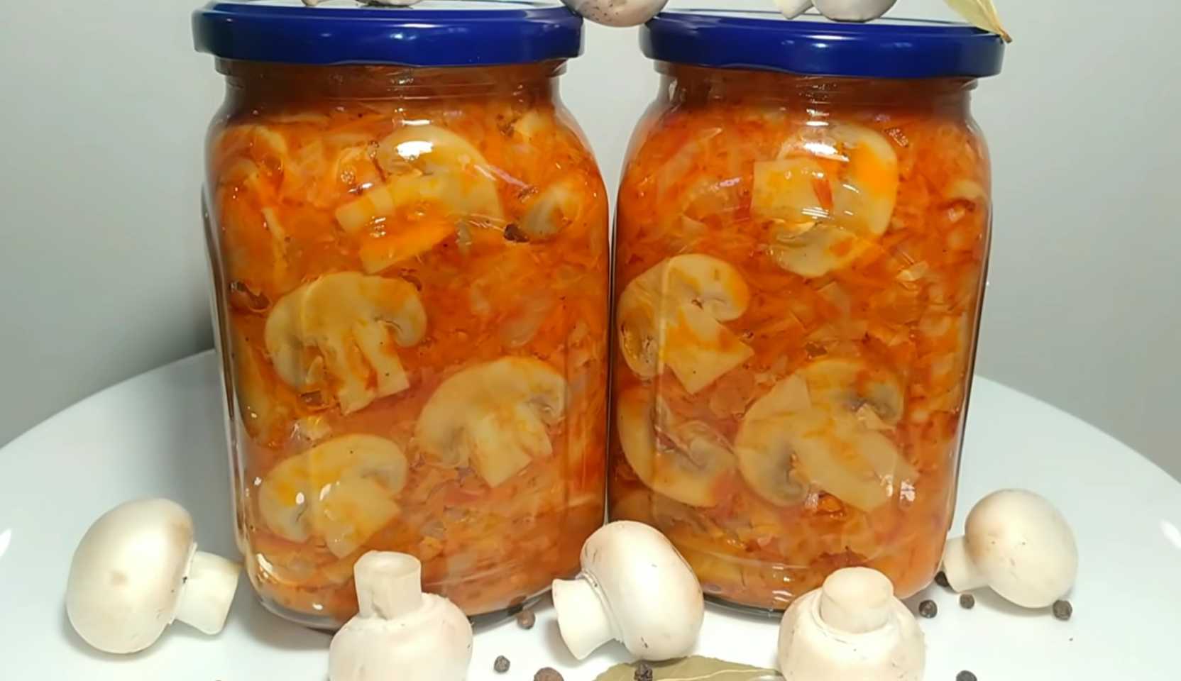 Изображение блюда: Солянка с шампиньонами на зиму — Eda.Video