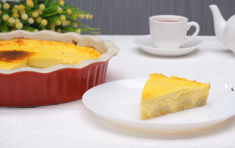 Новый рецепт: Творожная запеканка с бананом в духовке — Eda.Video