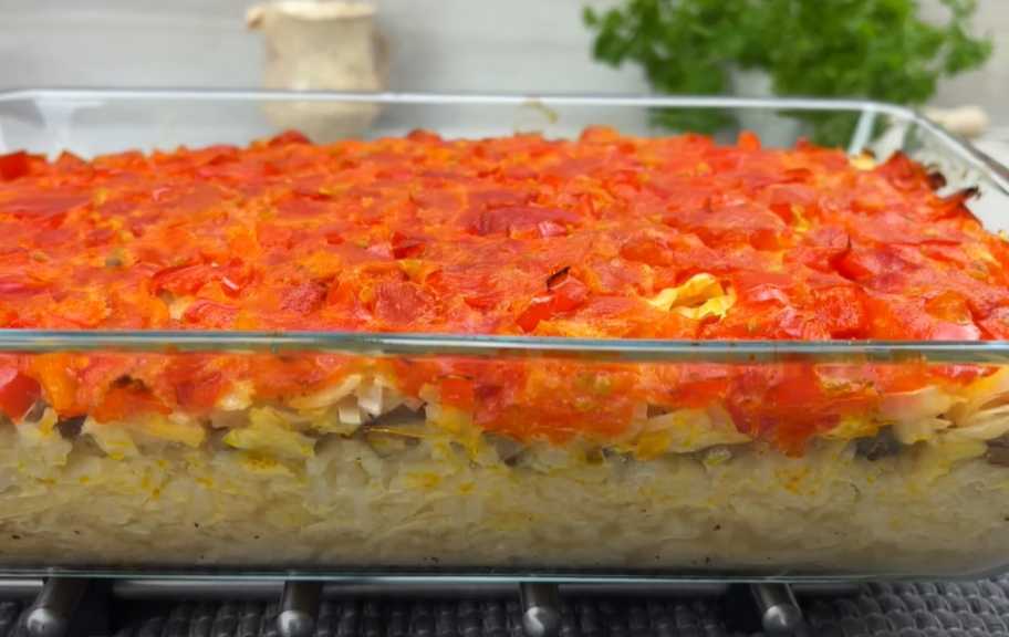 Рецепт: Овощная запеканка с капустой