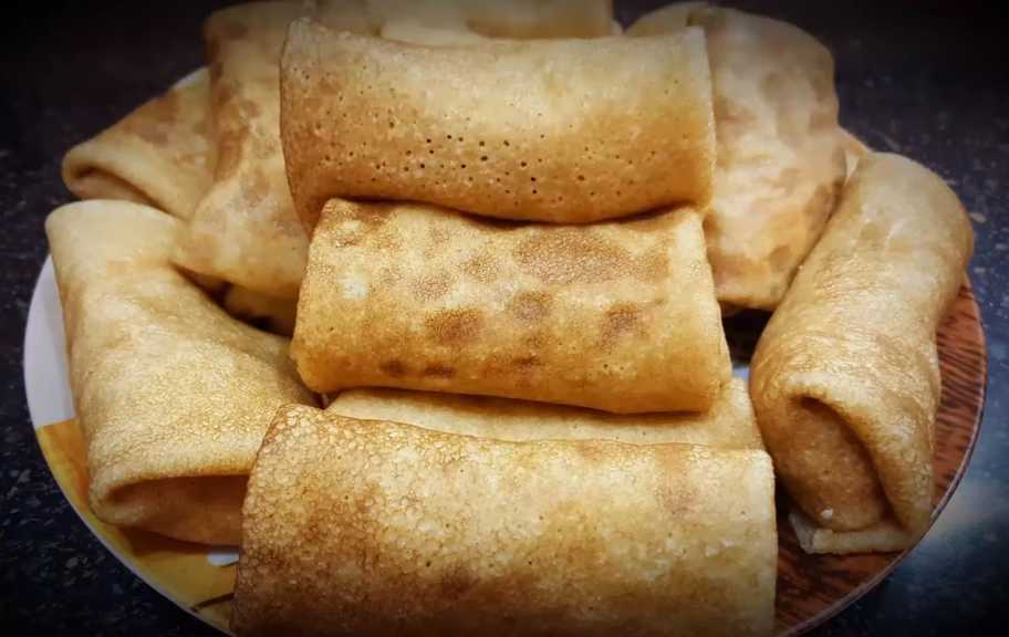 Новый рецепт: Блины с мясом и рисом — Eda.Video