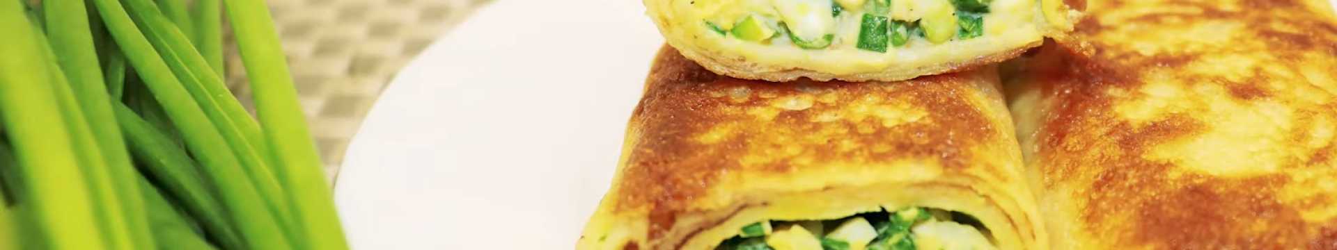 Блины с яйцом и зеленым луком — Eda.Video