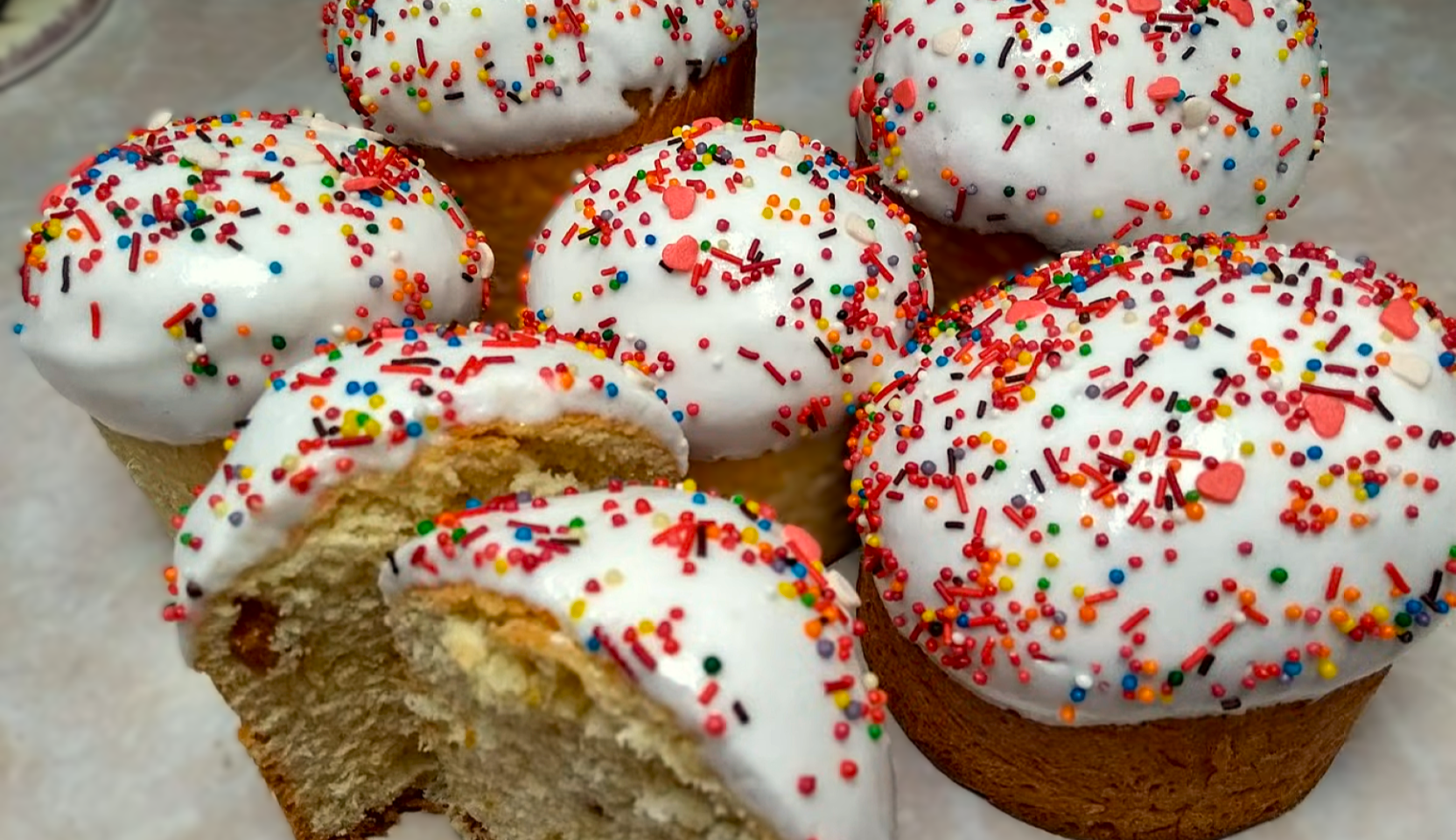 Изображение блюда: Белоснежная глазурь для куличей на агаре — Eda.Video