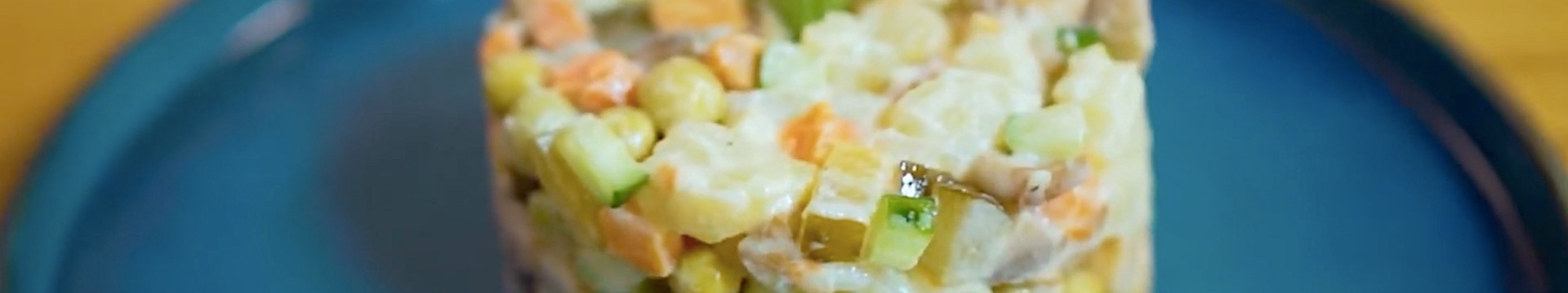 Постное оливье с грибами — Eda.Video