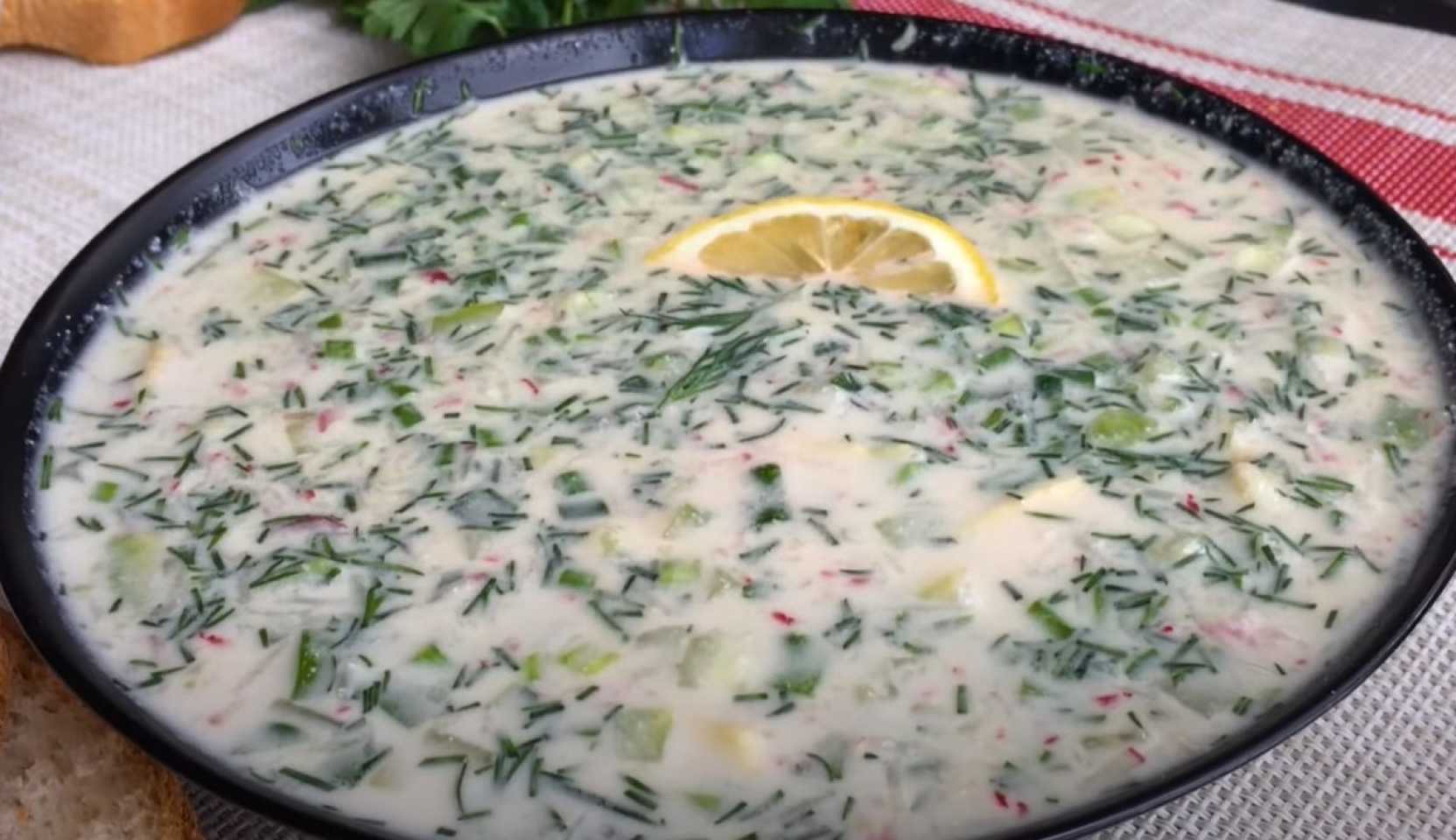 Изображение блюда: Окрошка без мяса — Eda.Video