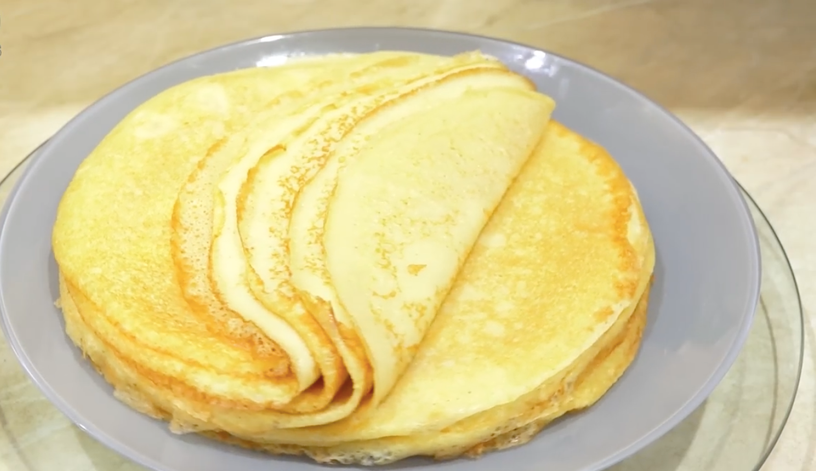 Изображение блюда: Блины на молоке и кипятке без соды — Eda.Video