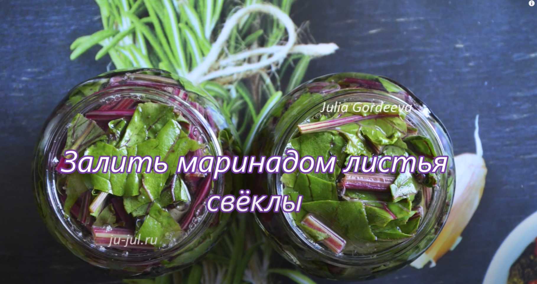 Маринованные листья свеклы-Шаг 7