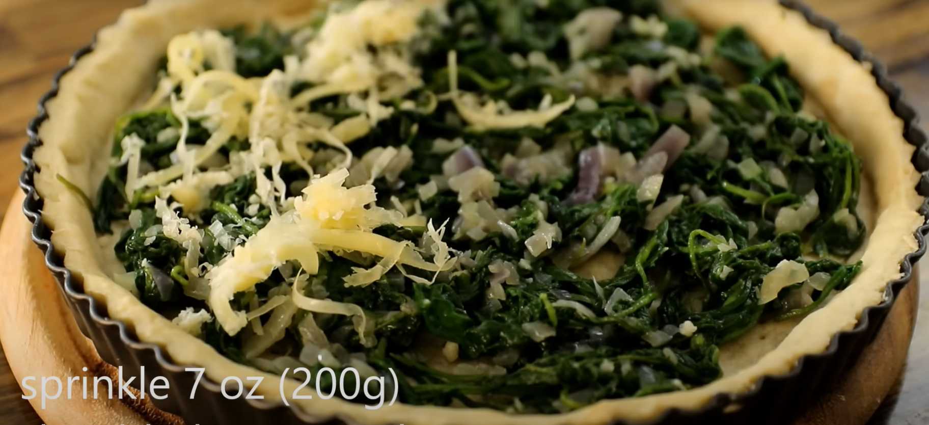 Киш с сыром и шпинатом-Шаг 15