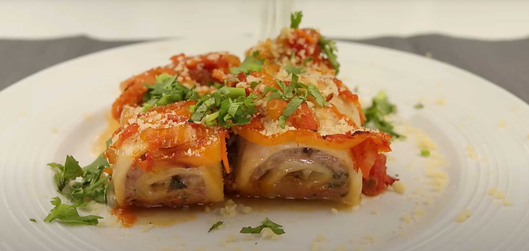 Запеченные мясные рулетики в лаваше с овощами-Шаг 14