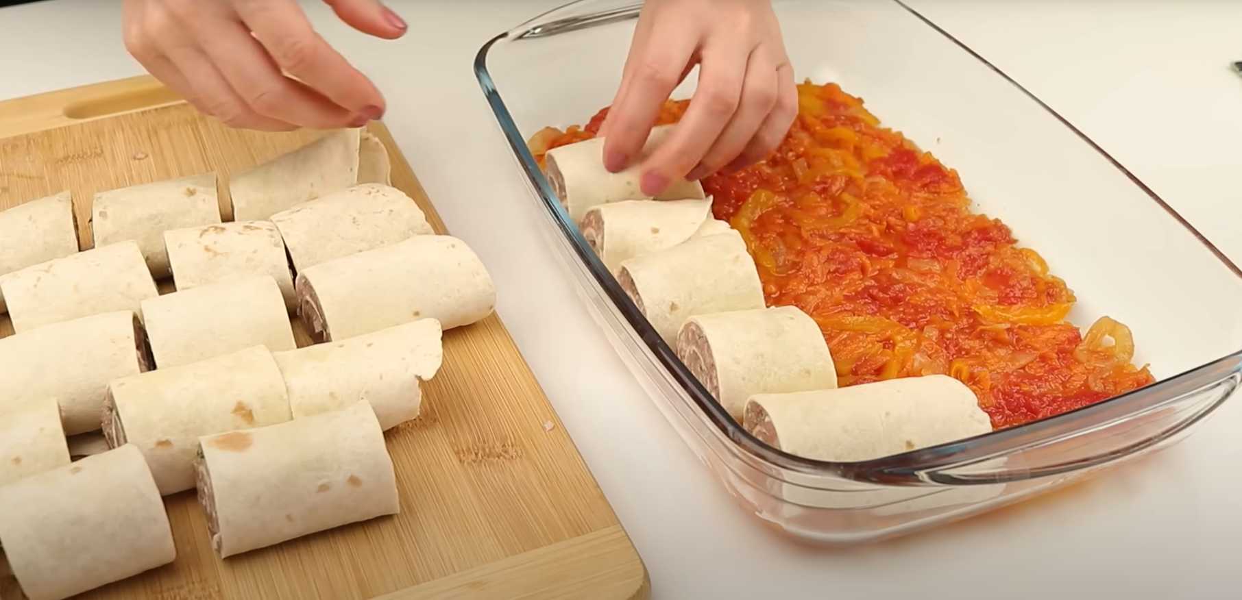 Запеченные мясные рулетики в лаваше с овощами-Шаг 12