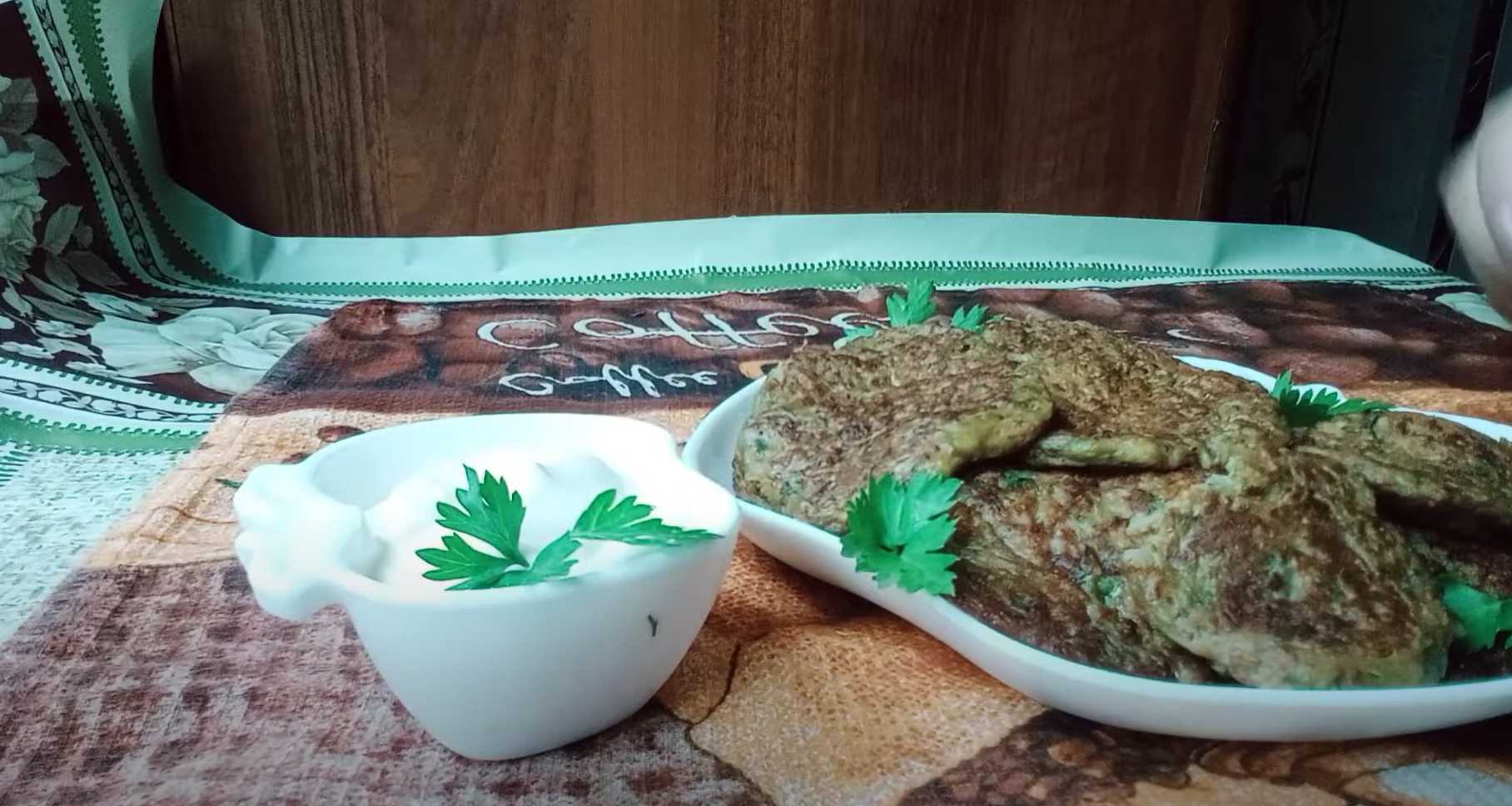 Печеночно кабачковые оладьи-Шаг 7