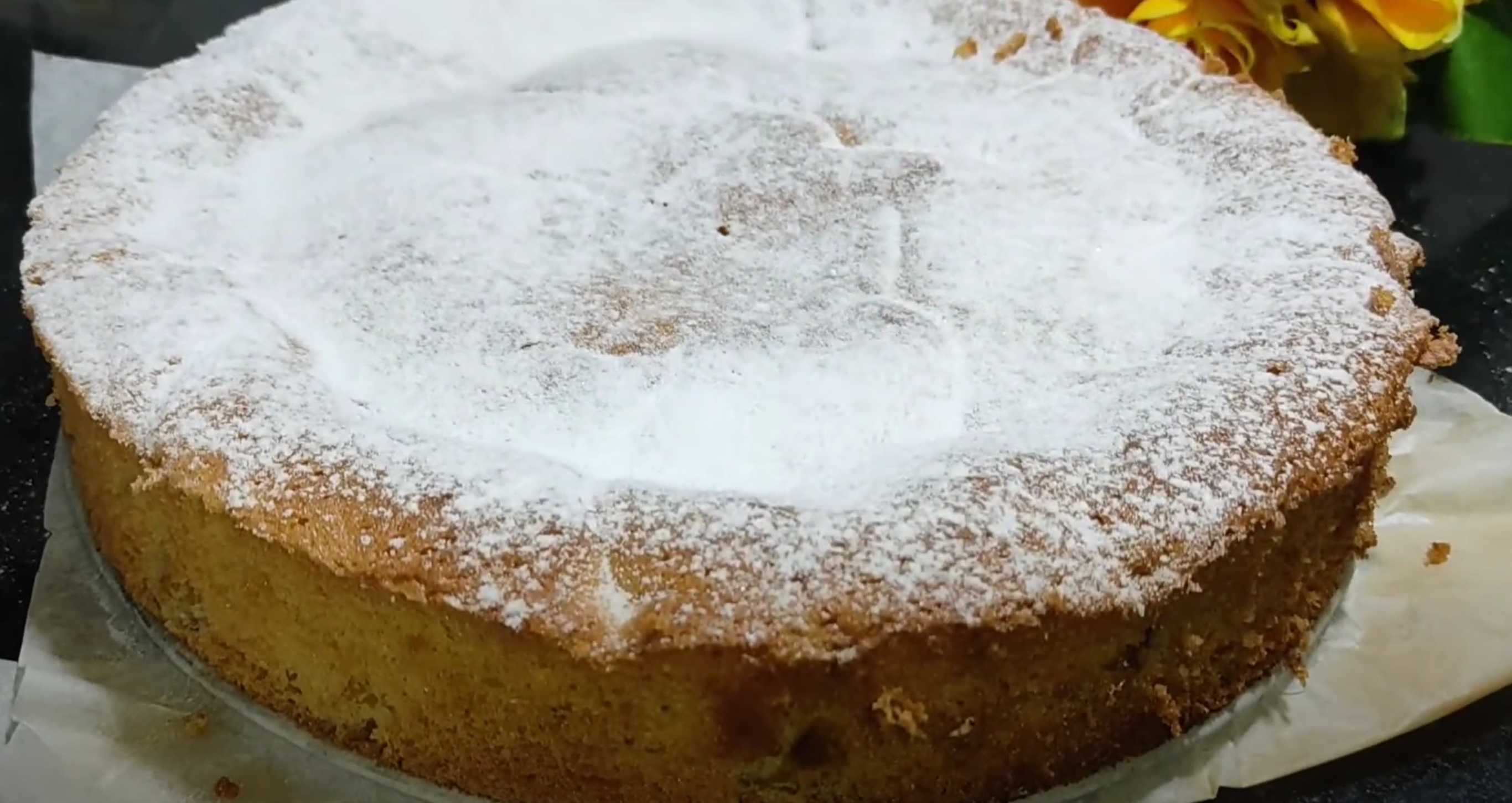 Шарлотка с персиками-Шаг 9