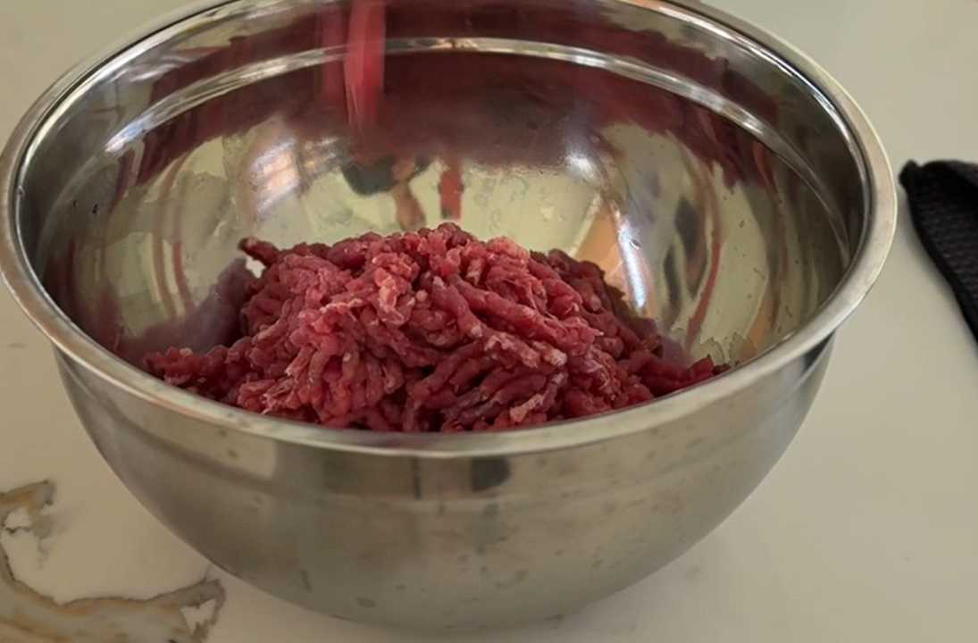 Фарш из свежей говядины с овощами и рисом-Шаг 2