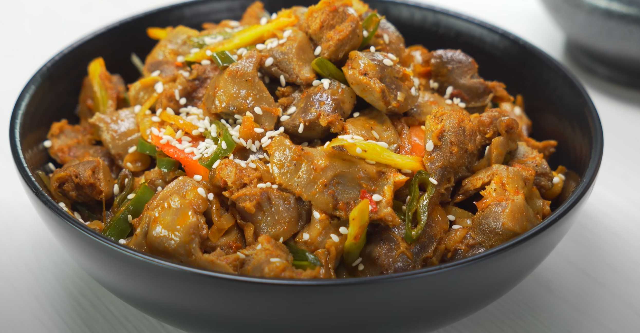 Куриные желудки по-корейски -Шаг 12