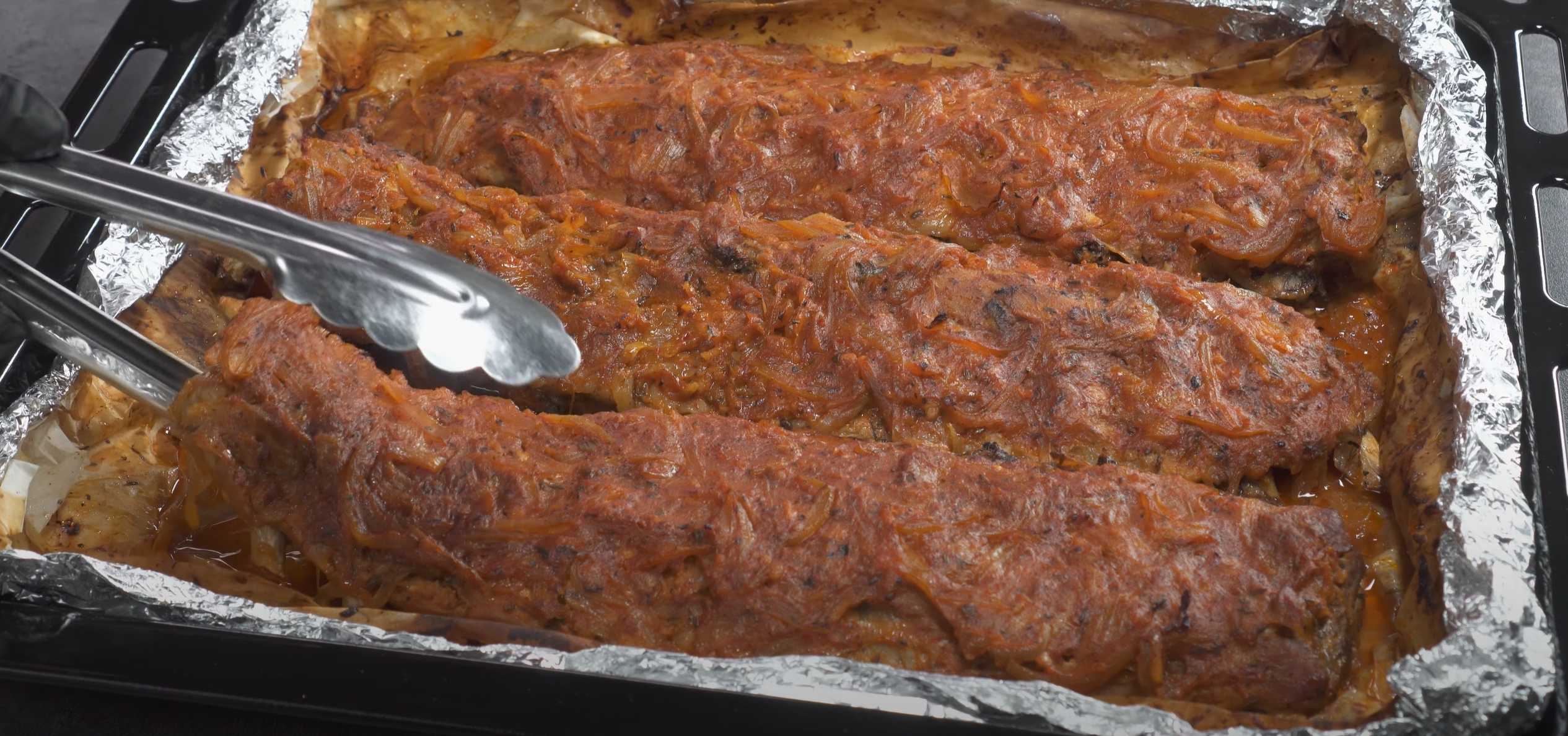 Свиные ребрышки в луковом соусе-Шаг 15