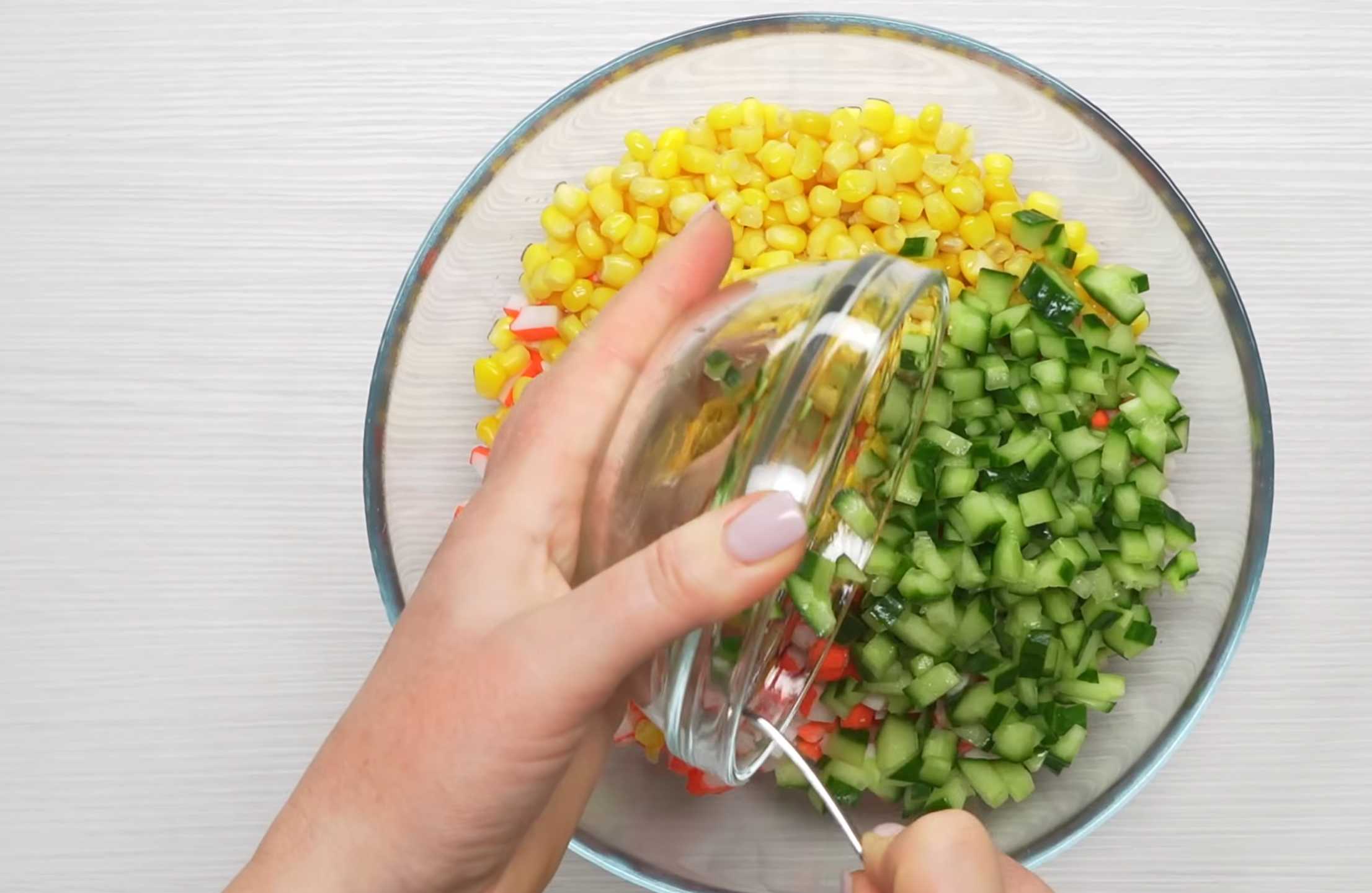 Крабовый салат классический-Шаг 4