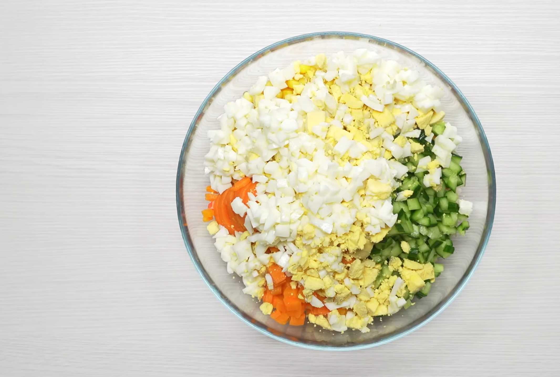 Крабовый салат классический-Шаг 6