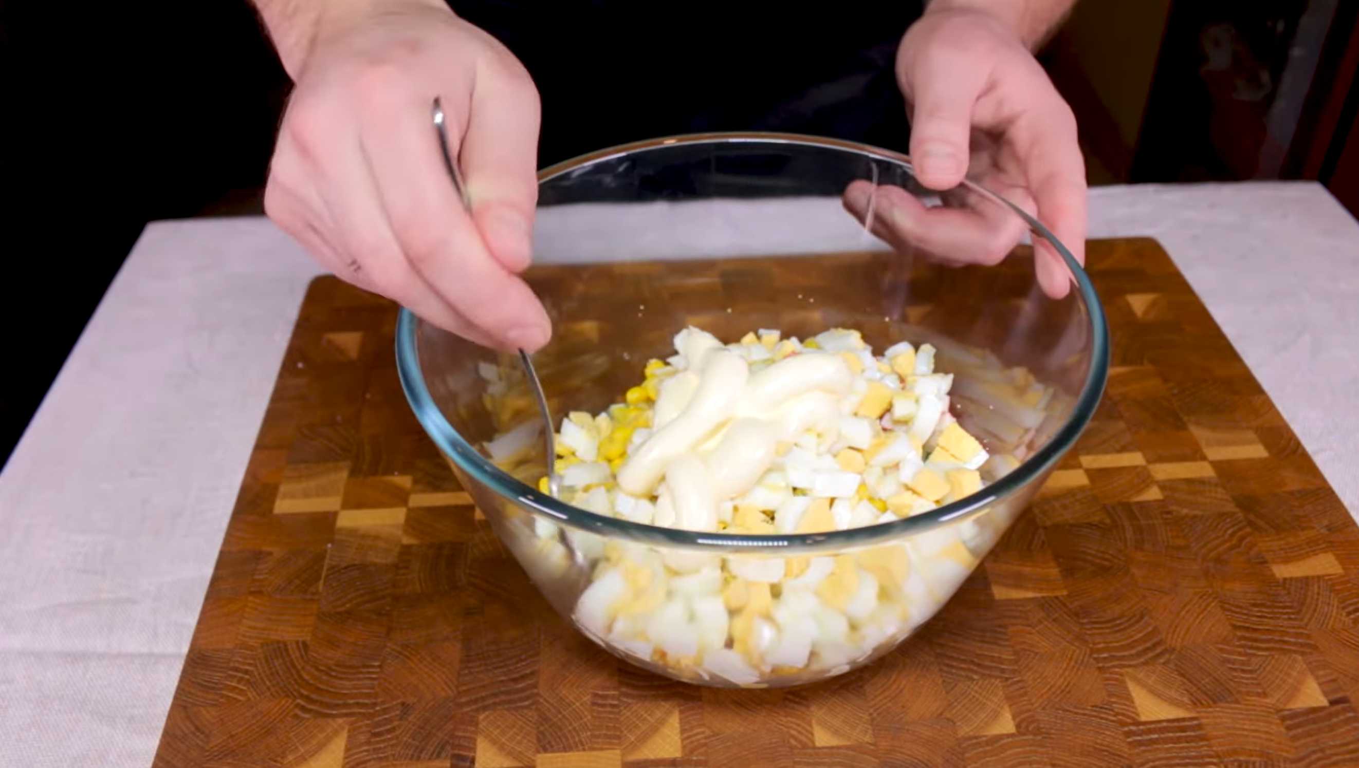 Крабовый салат без риса-Шаг 6