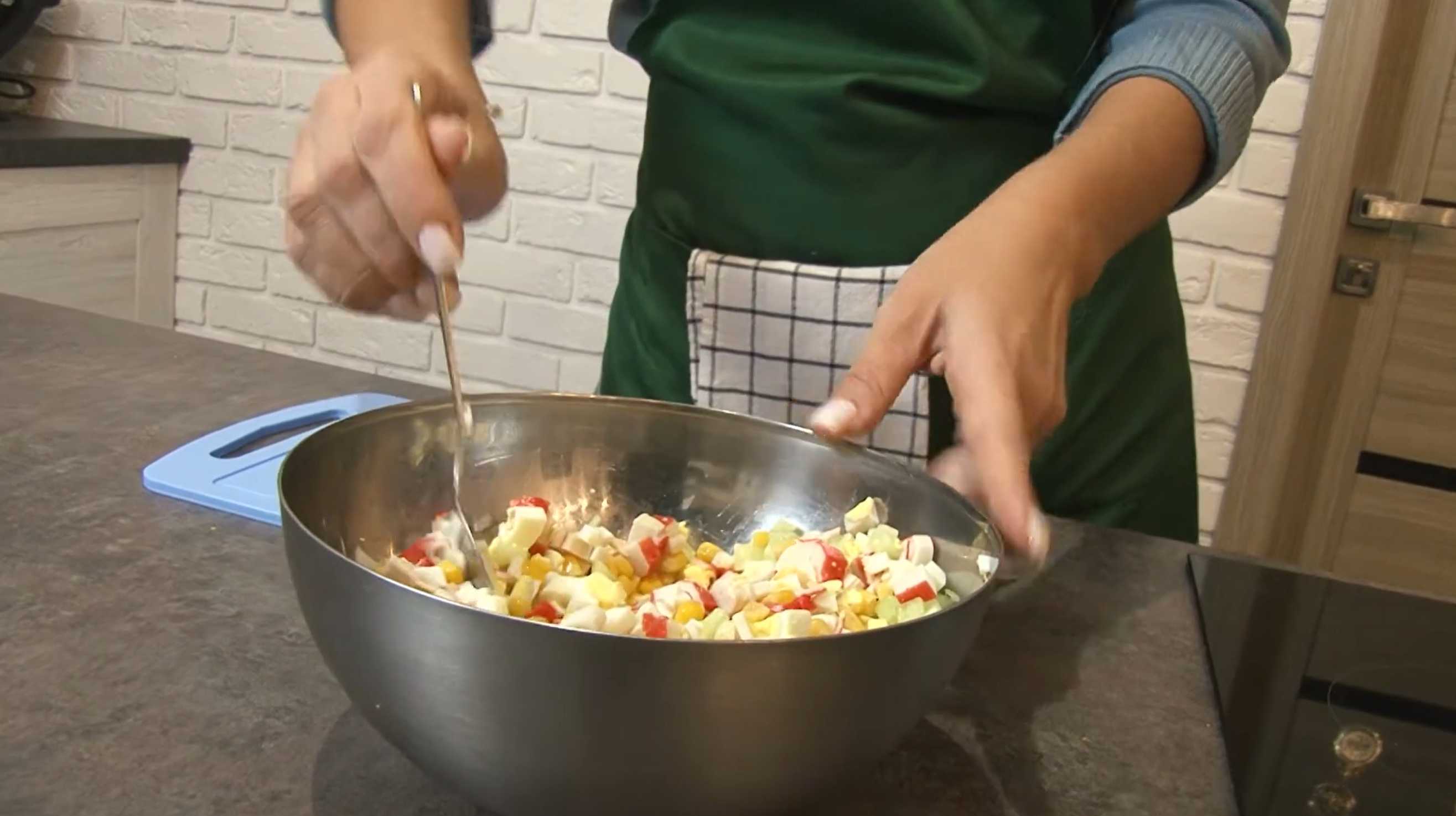 ПП крабовый салат-Шаг 5