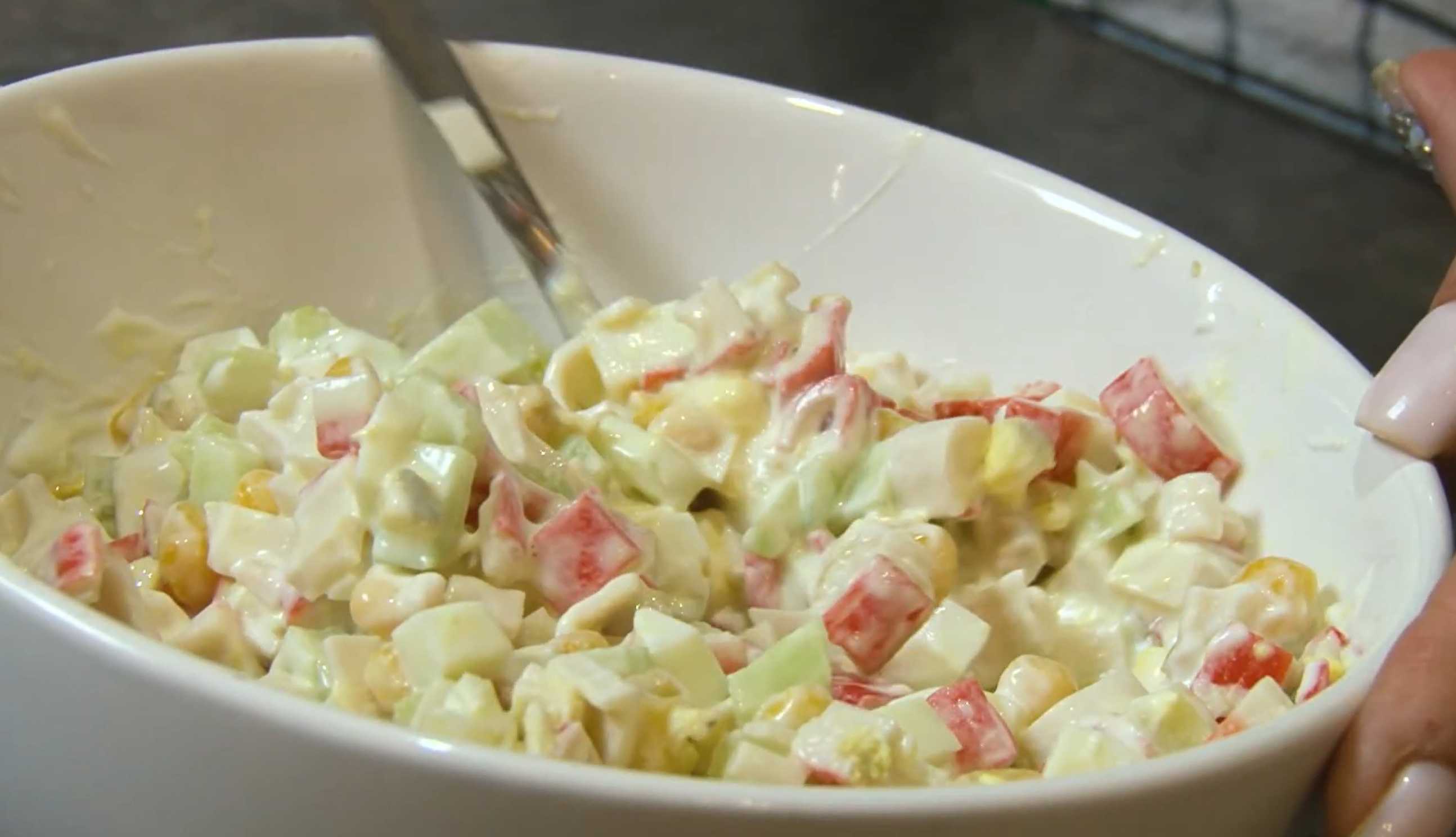 ПП крабовый салат-Шаг 6