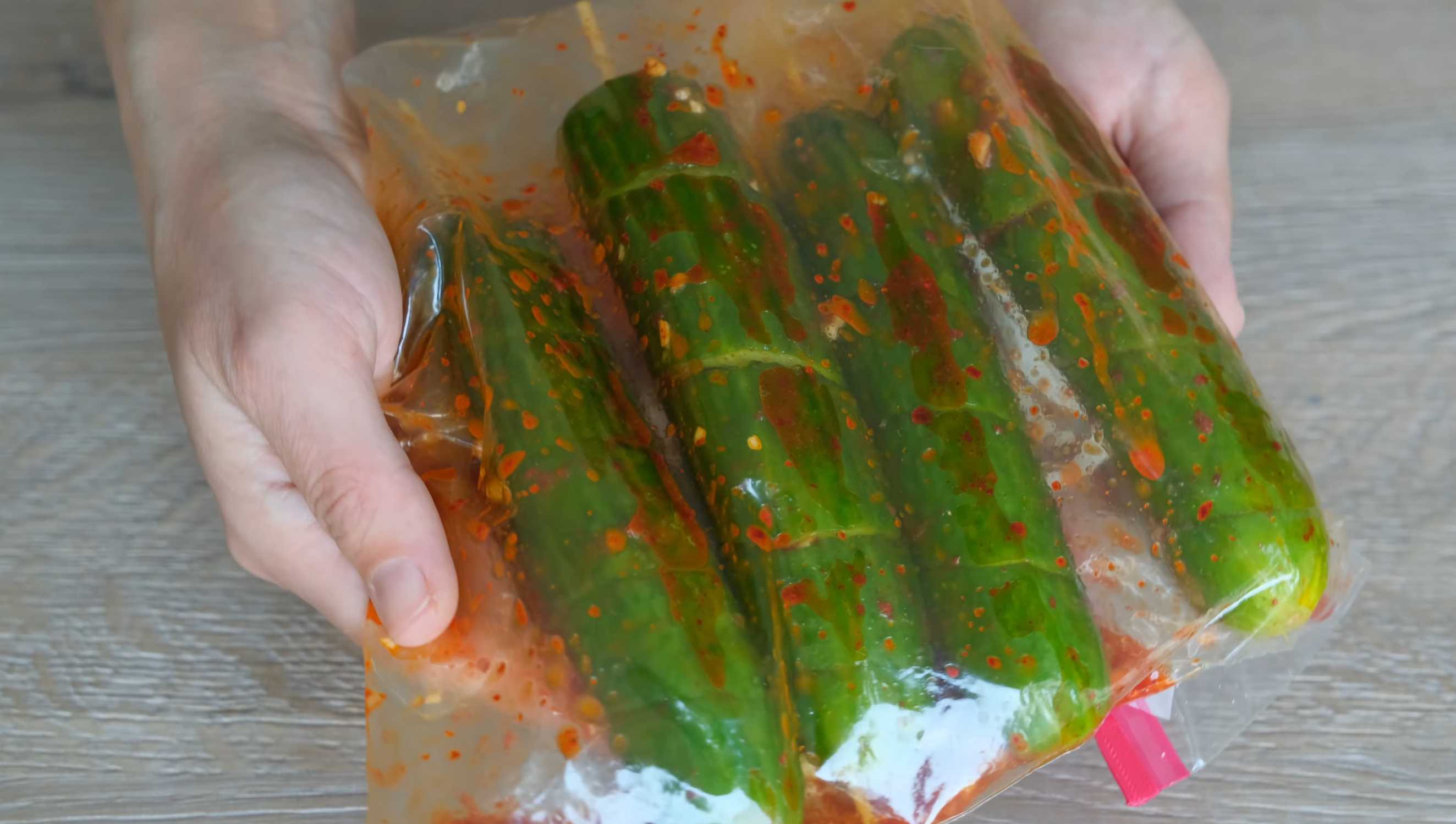 Быстрое кимчи из огурцов на шпажках-Шаг 8