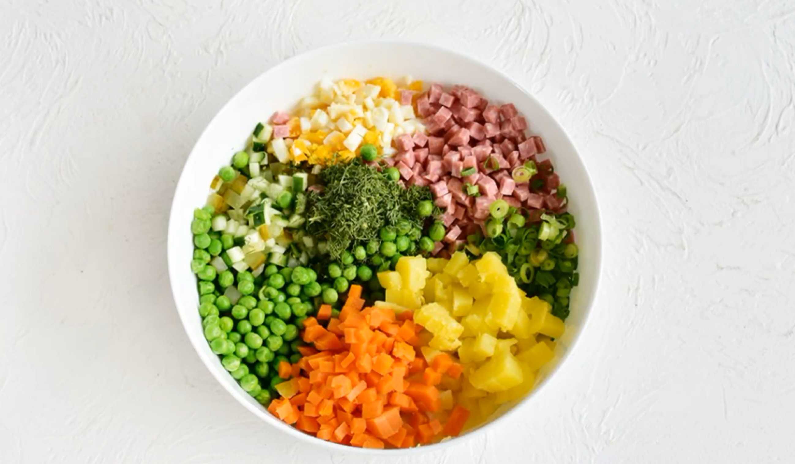 Оливье копченое-Шаг 6