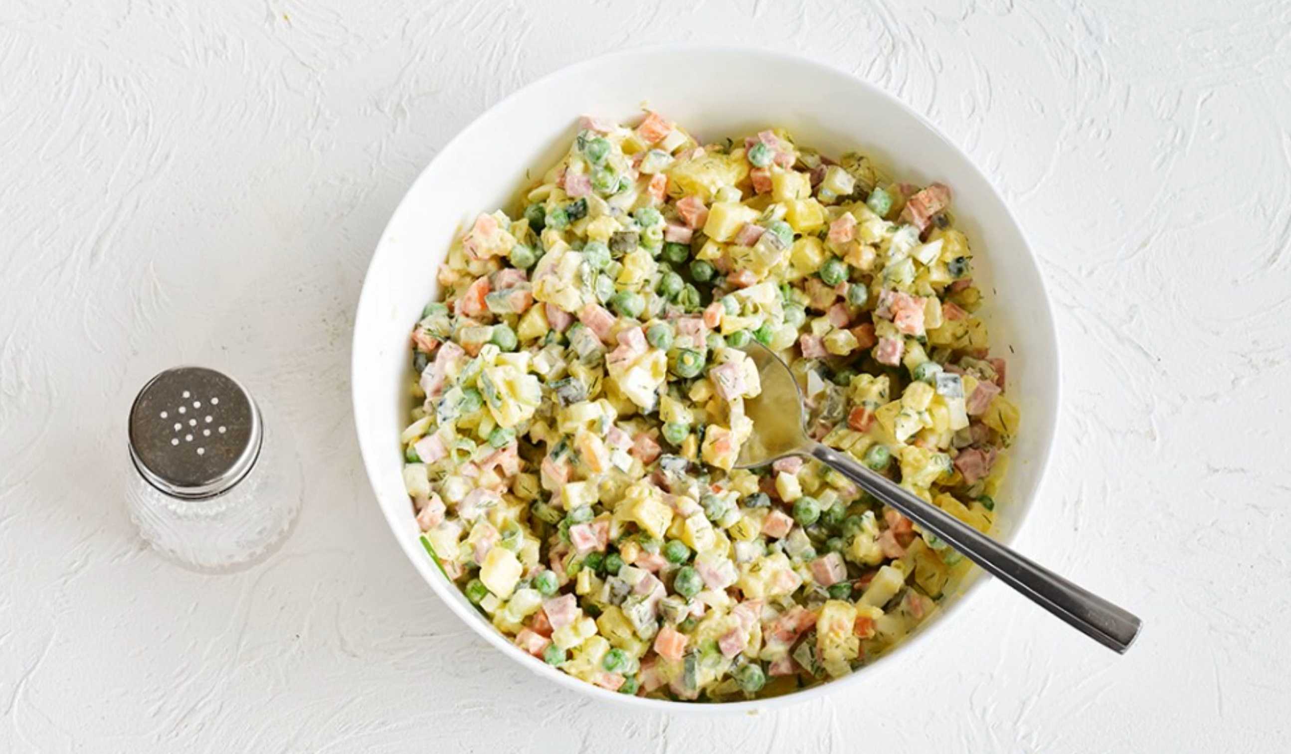 Оливье копченое-Шаг 8