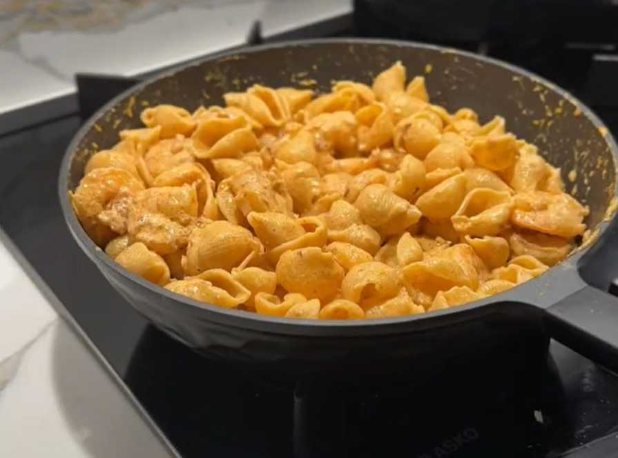 Паста с креветками в сливочном соусе-Шаг 5