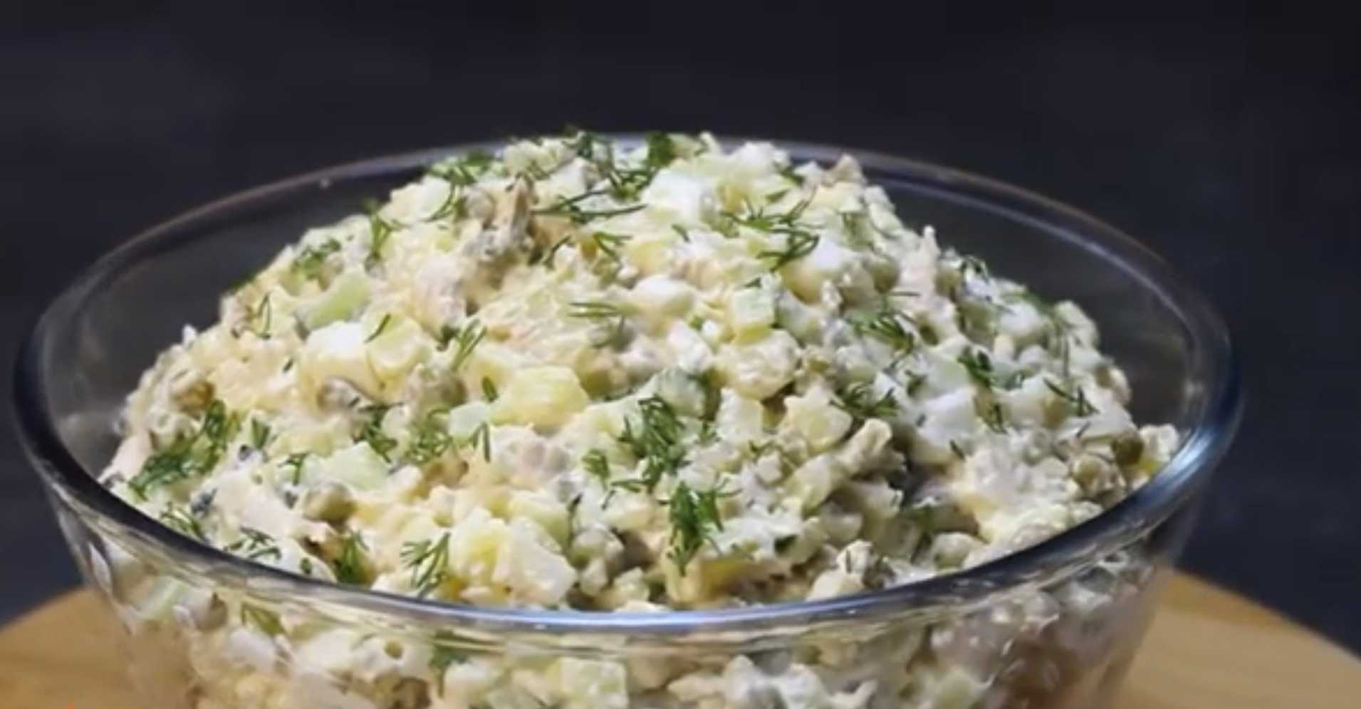 Оливье с курицей-Шаг 9