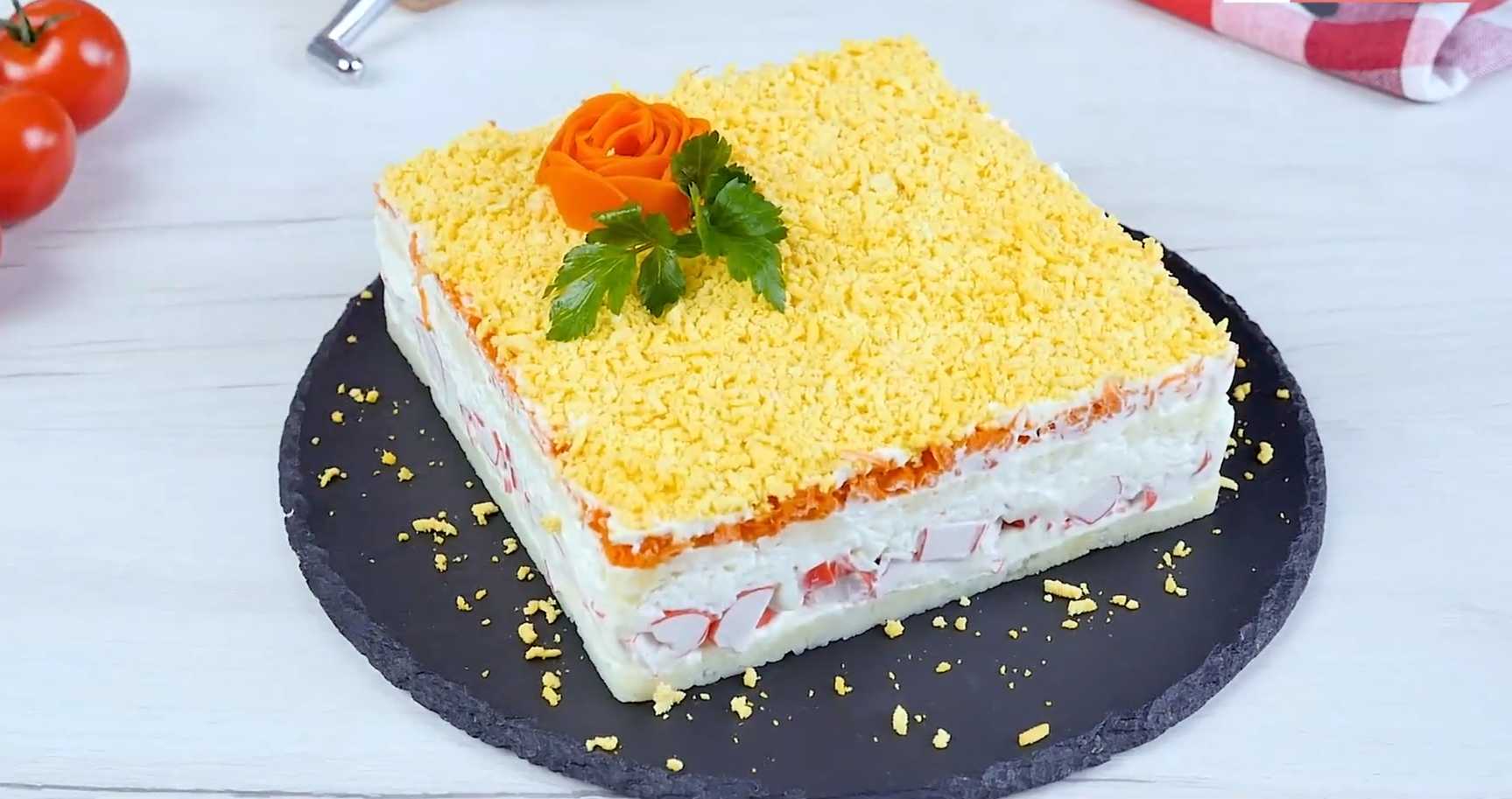 Крабовый салат с картошкой-Шаг 10