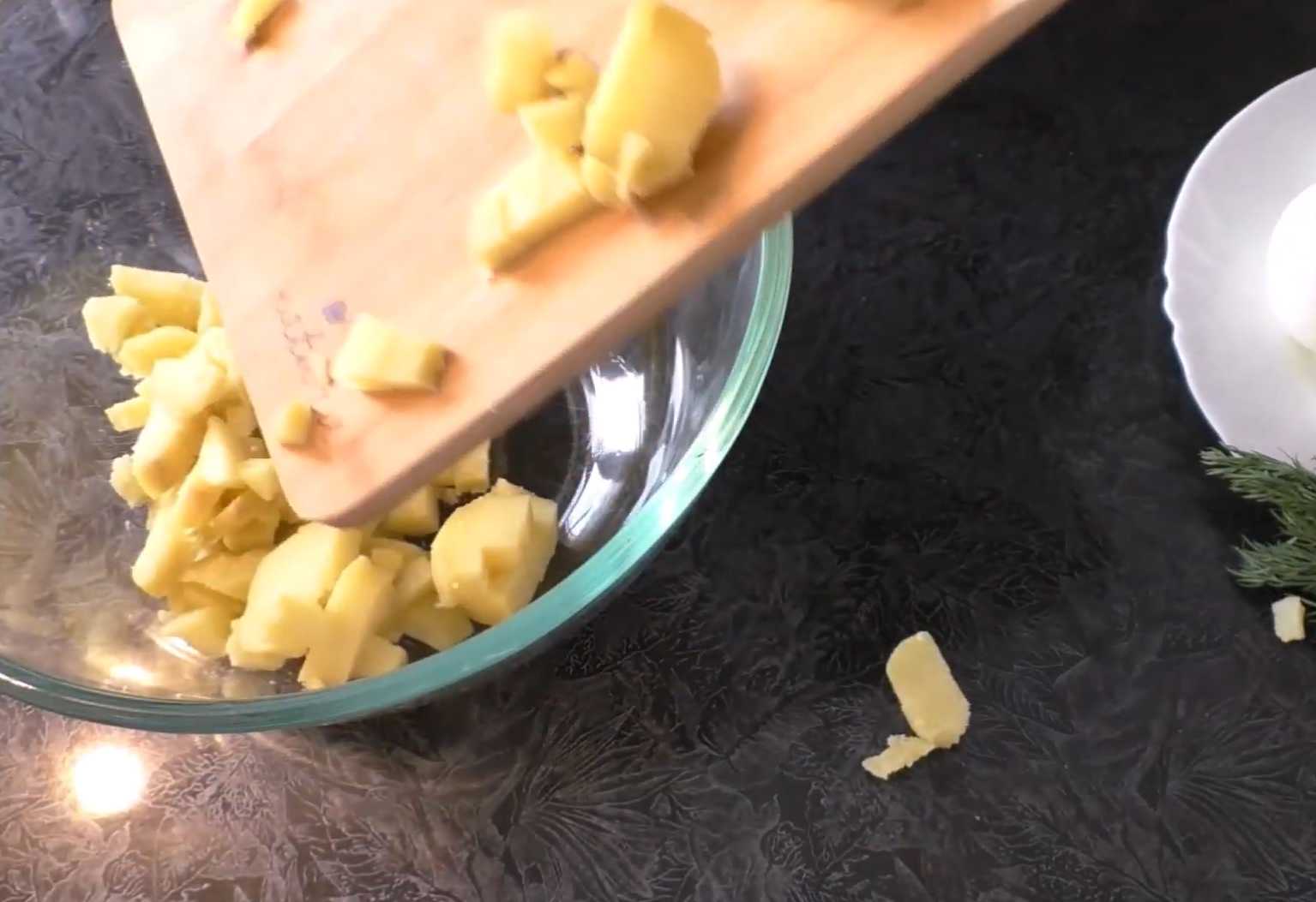 Крабовый салат с горошком-Шаг 1